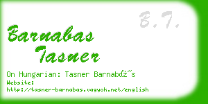 barnabas tasner business card